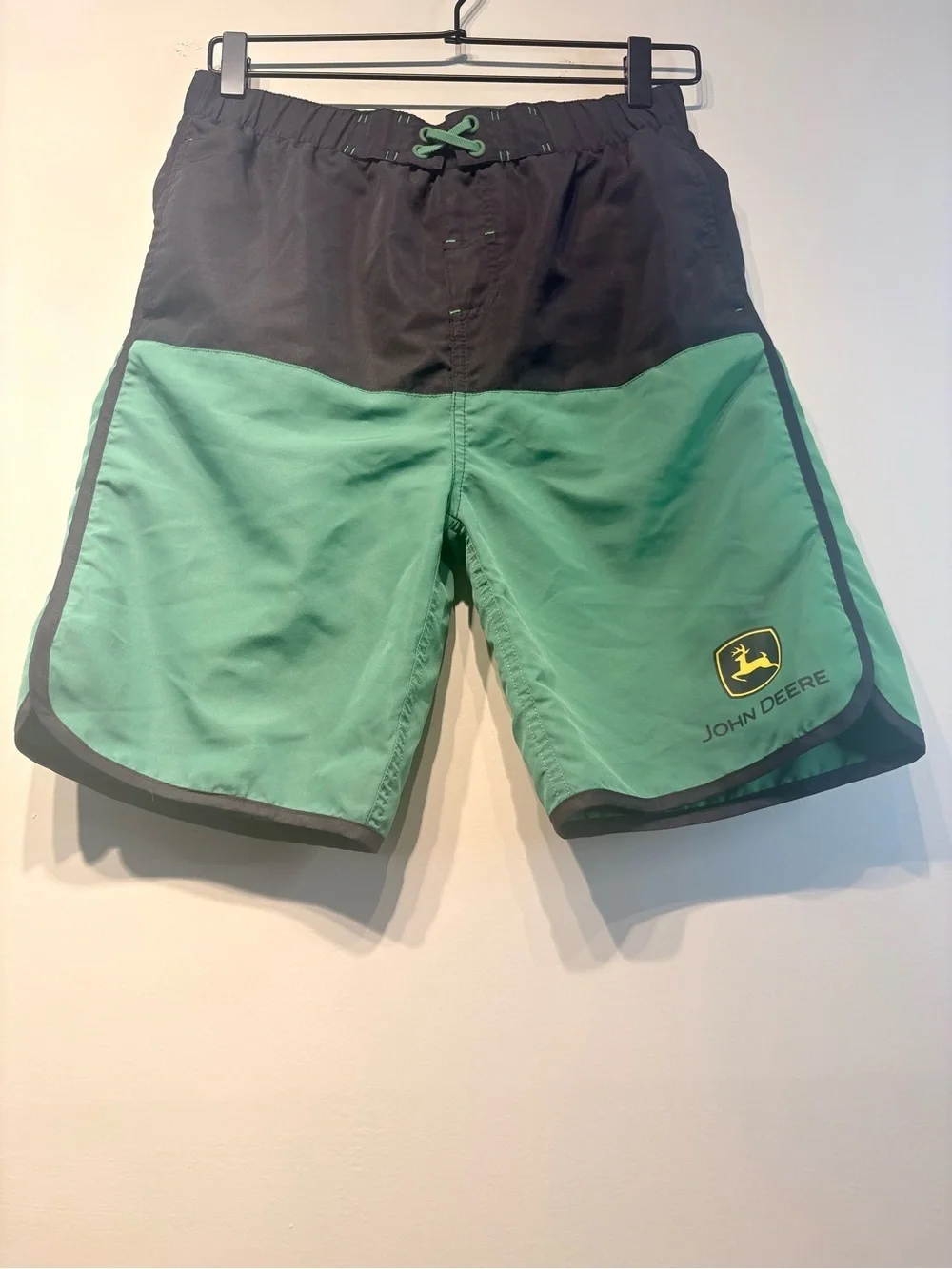 John Deere Black and Green Boys Shorts